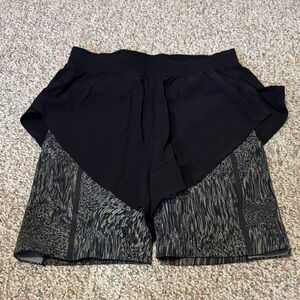 lululemon athletica Black and Gray Women's Skorts